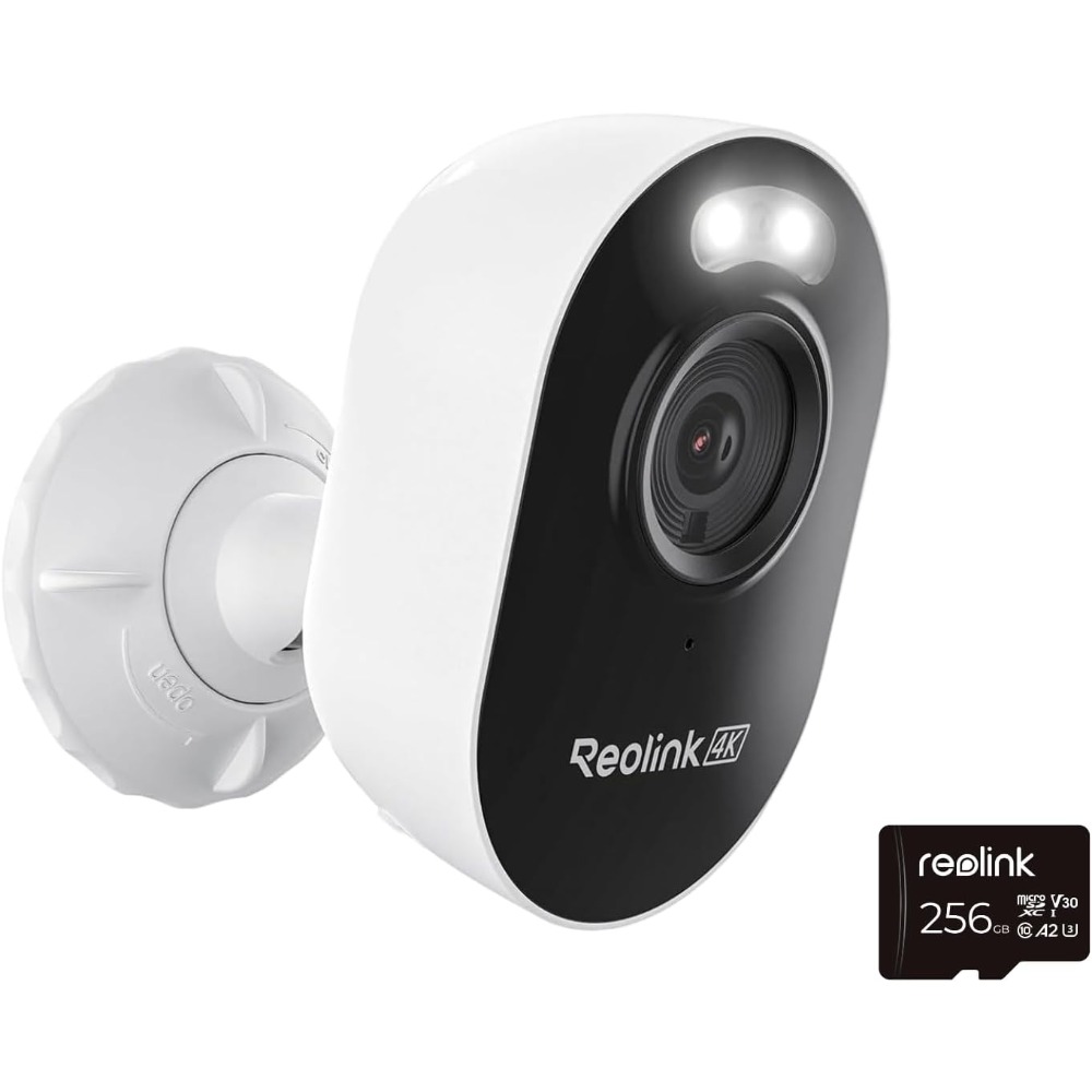 Home Security Cameras No Subscription - reolink camera with 256gb microsd card