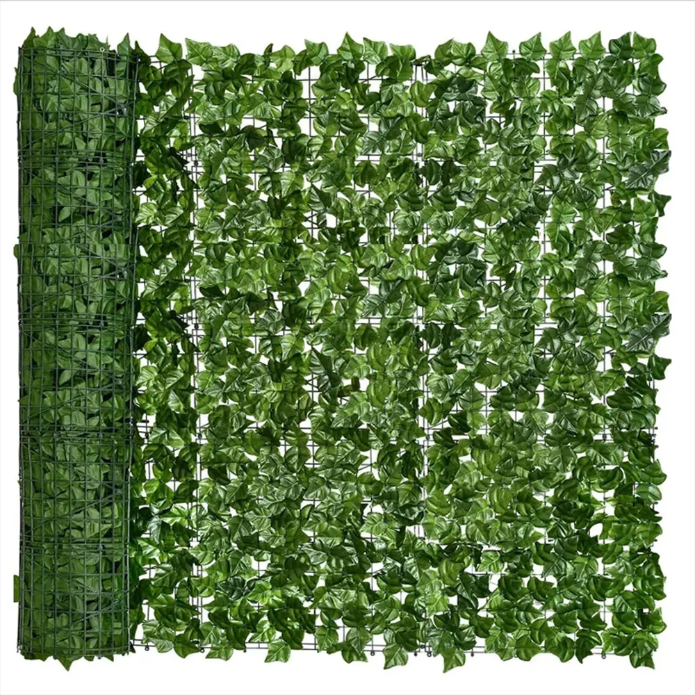 Home Security Fence - 50X200cm Artificial Ivy Hedge Green Leaf