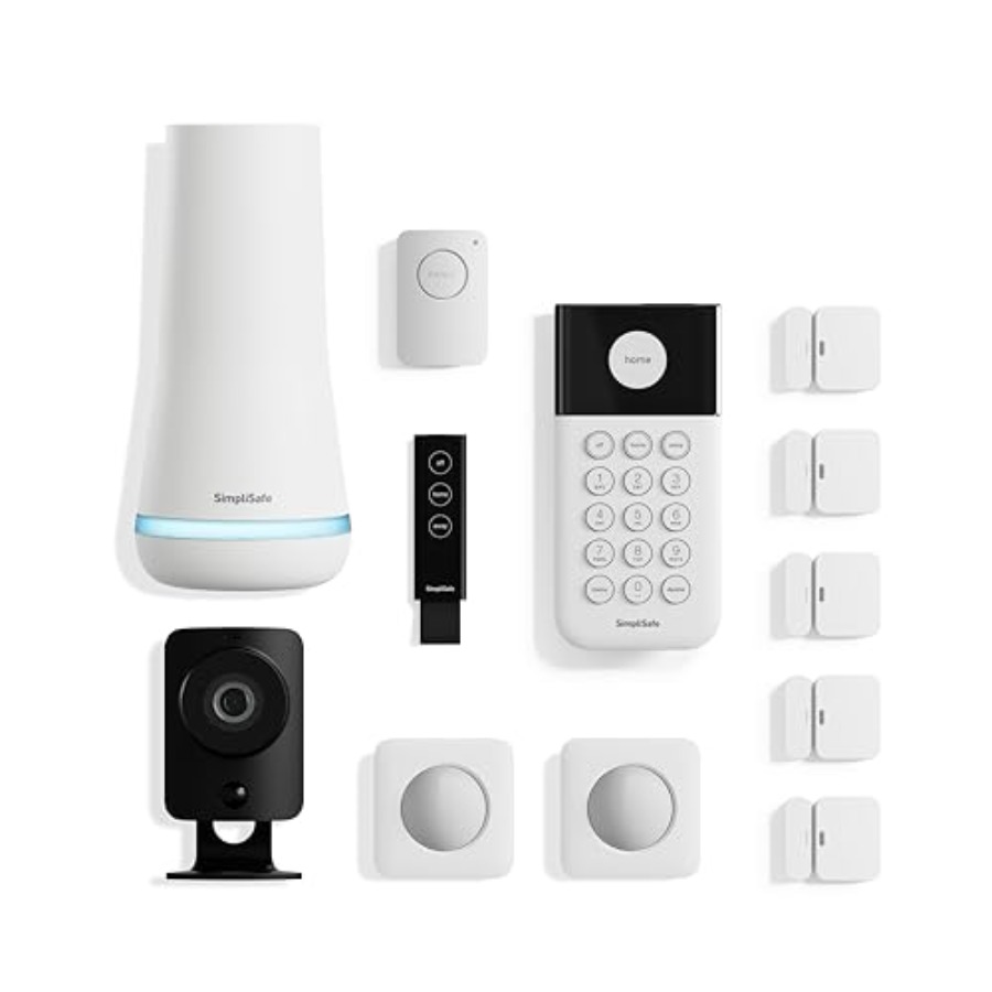 Home Security No Contract - SimpliSafe 12 Piece Wireless Home Security