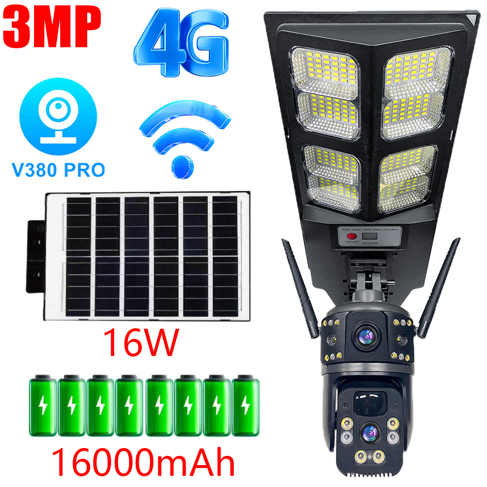 Home Security Guard - 3MP 4G Dual Lens Camera Security