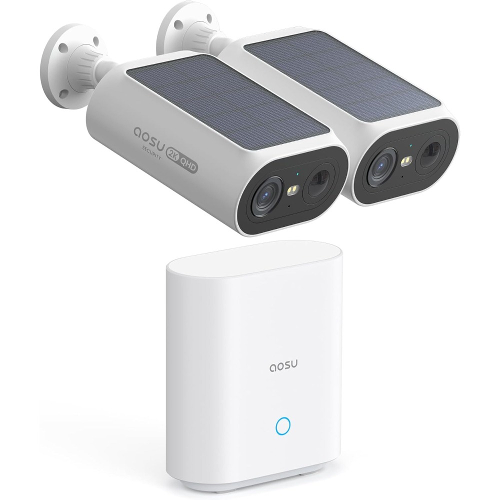 Home Security Cameras No Subscription - solar security cameras wireless outdoor, 2mins