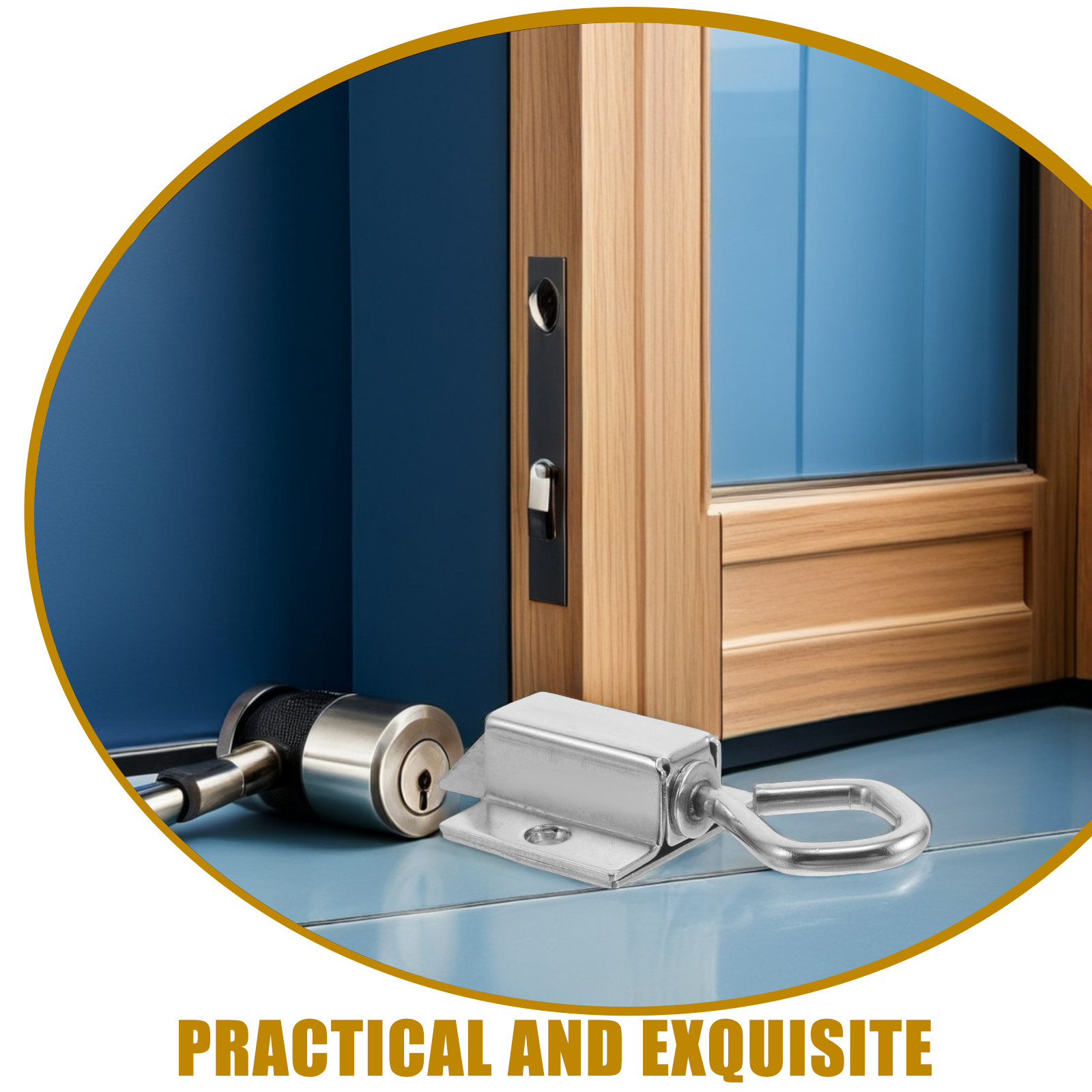Home Security Locks For Doors - 2Pcs Slide Gate Latch Stainless Steel