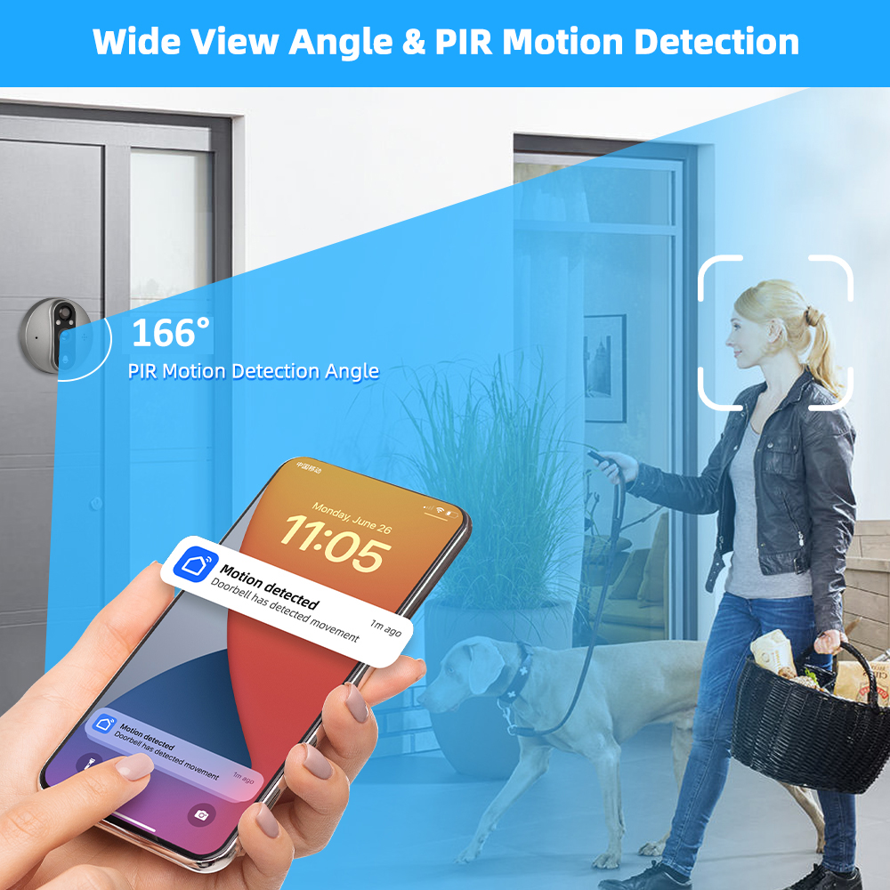 3MP WiFi Smart Tuya Peephole 5 – обзор и цена Home Security Premium