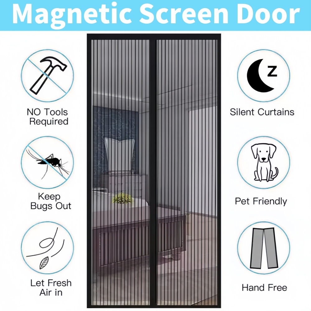 Heavy Duty Magnetic Door Mesh  – обзор и цена Home Security Fence