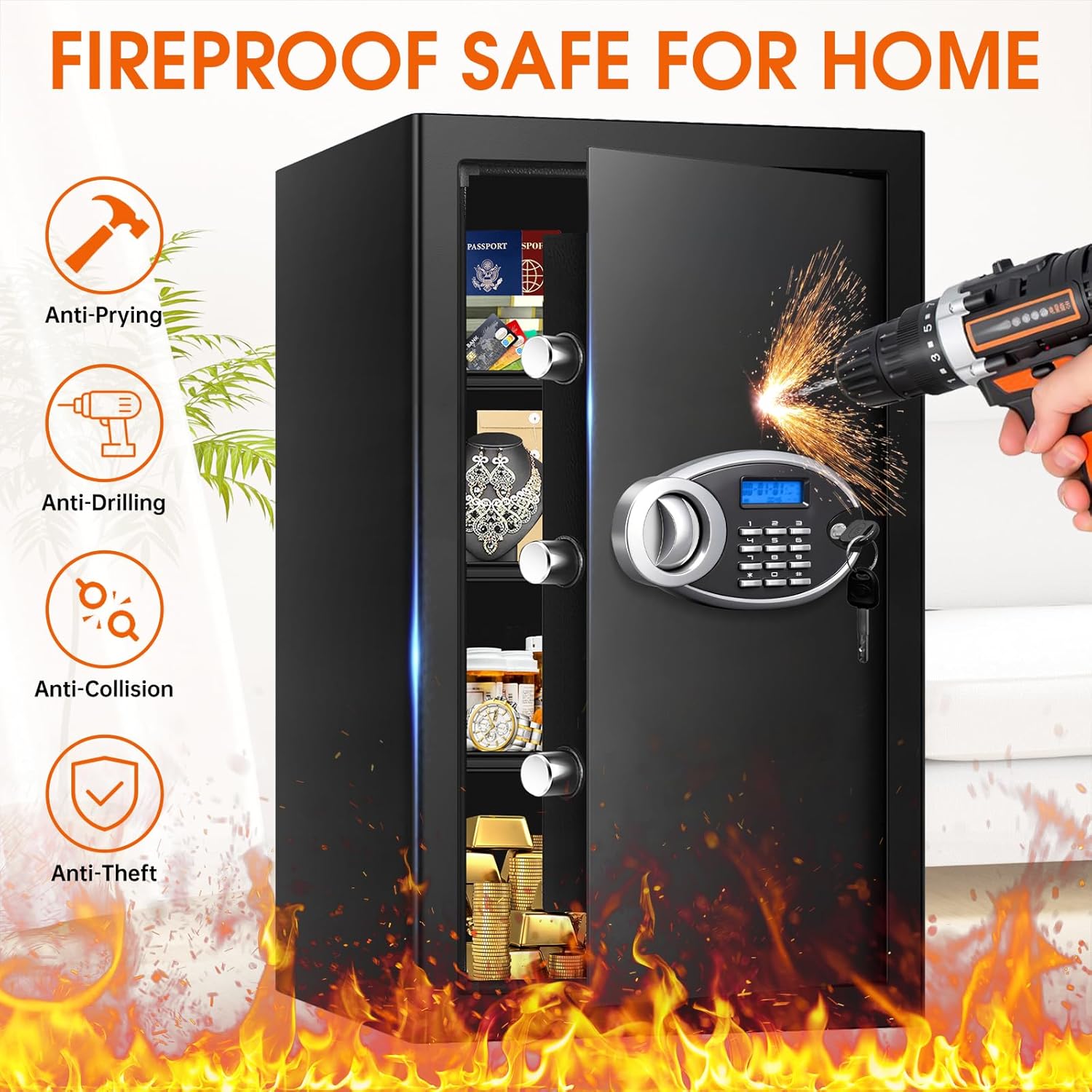 5.2 Cuft Large Fireproof Water – обзор и цена Home Security Images