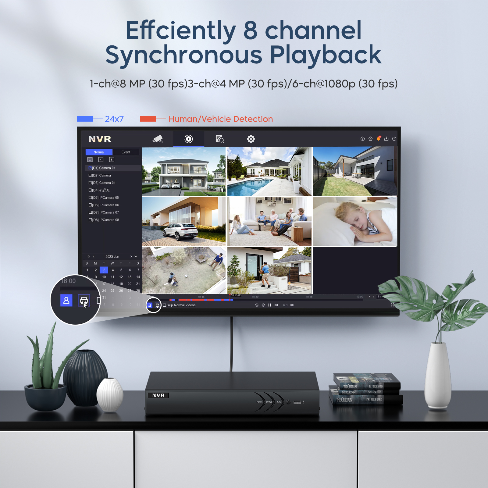 8CH Network Video Recorder for – обзор и цена Home Security System Hikvision