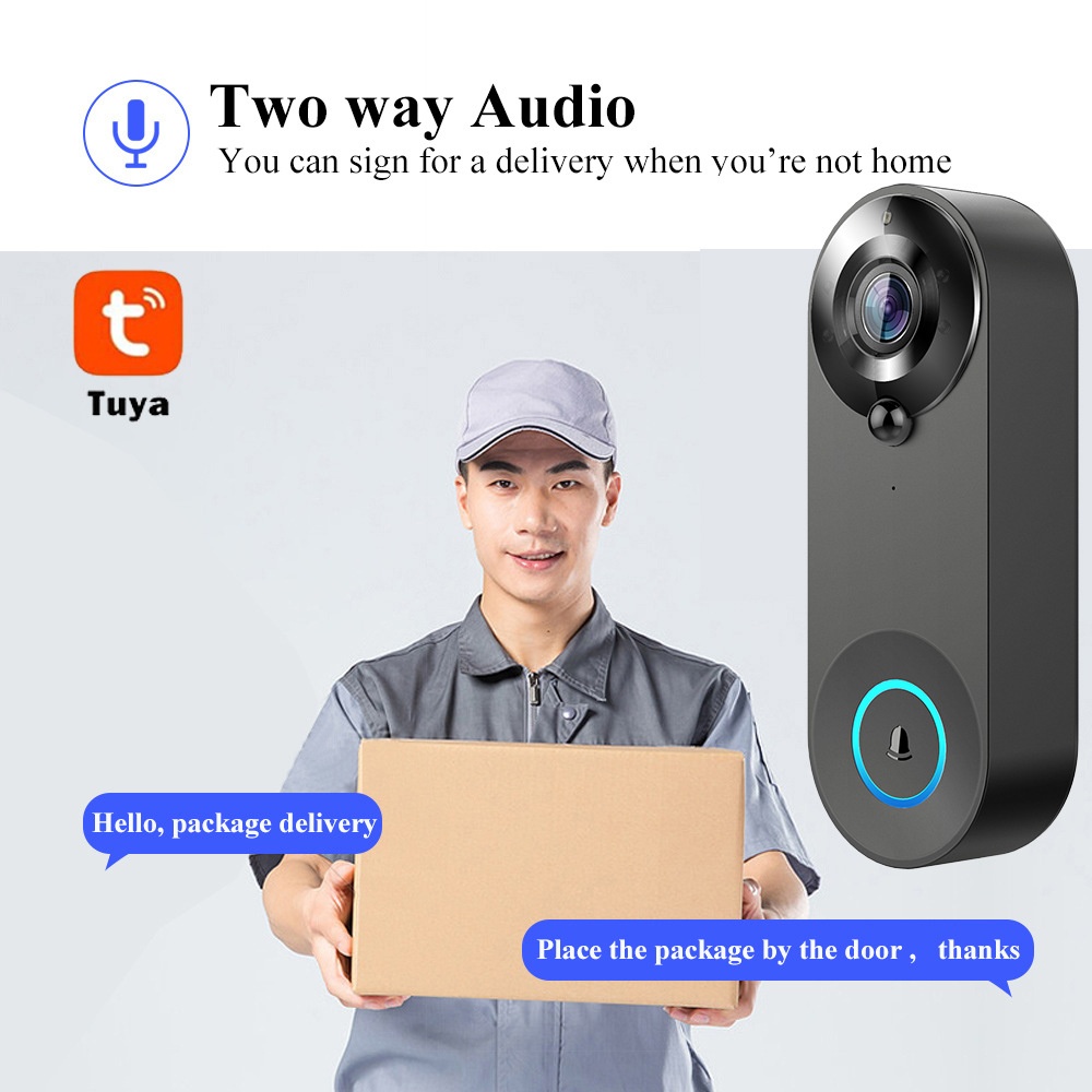 Tuya 1080P Wireless WIFI Doorb – обзор и цена Home Security Premium