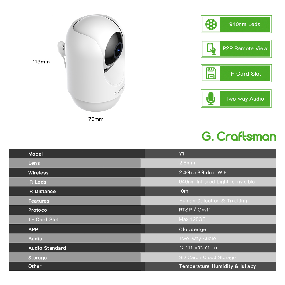C G,Craftsman Y1 Baby Monitor, – обзор и цена Home Security And Monitoring
