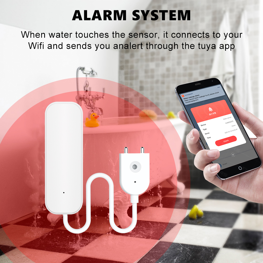 WiFi/Zigbee Water Sensor Tuya  – обзор и цена Home Security Devices