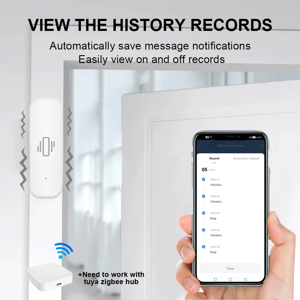 Smart ZigBee Vibration Sensor  – обзор и цена Home Security Devices