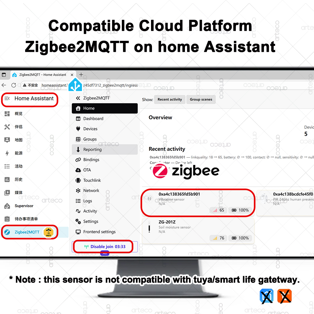 ZigBee Smart Vibration Sensor  – обзор и цена Home Security And Monitoring