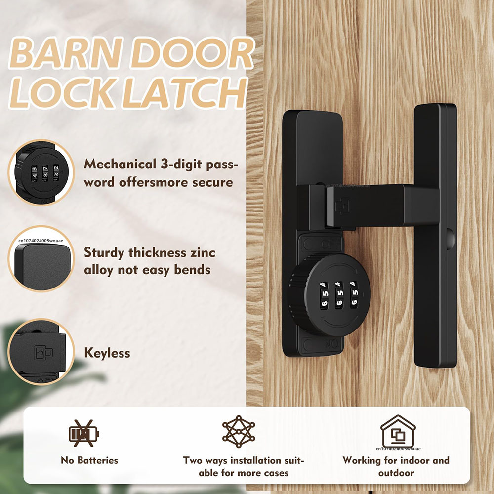 Security Barn Door Lock 3-Digi – обзор и цена Home Security Locks For Doors