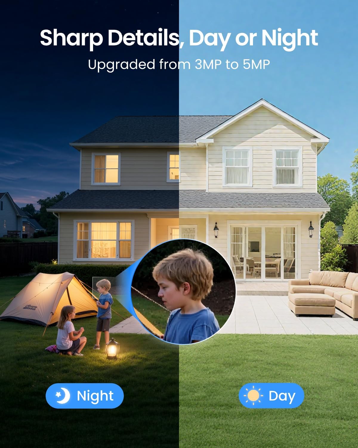 2K Solar Security Camera with  – обзор и цена Home Security Cameras No Subscription