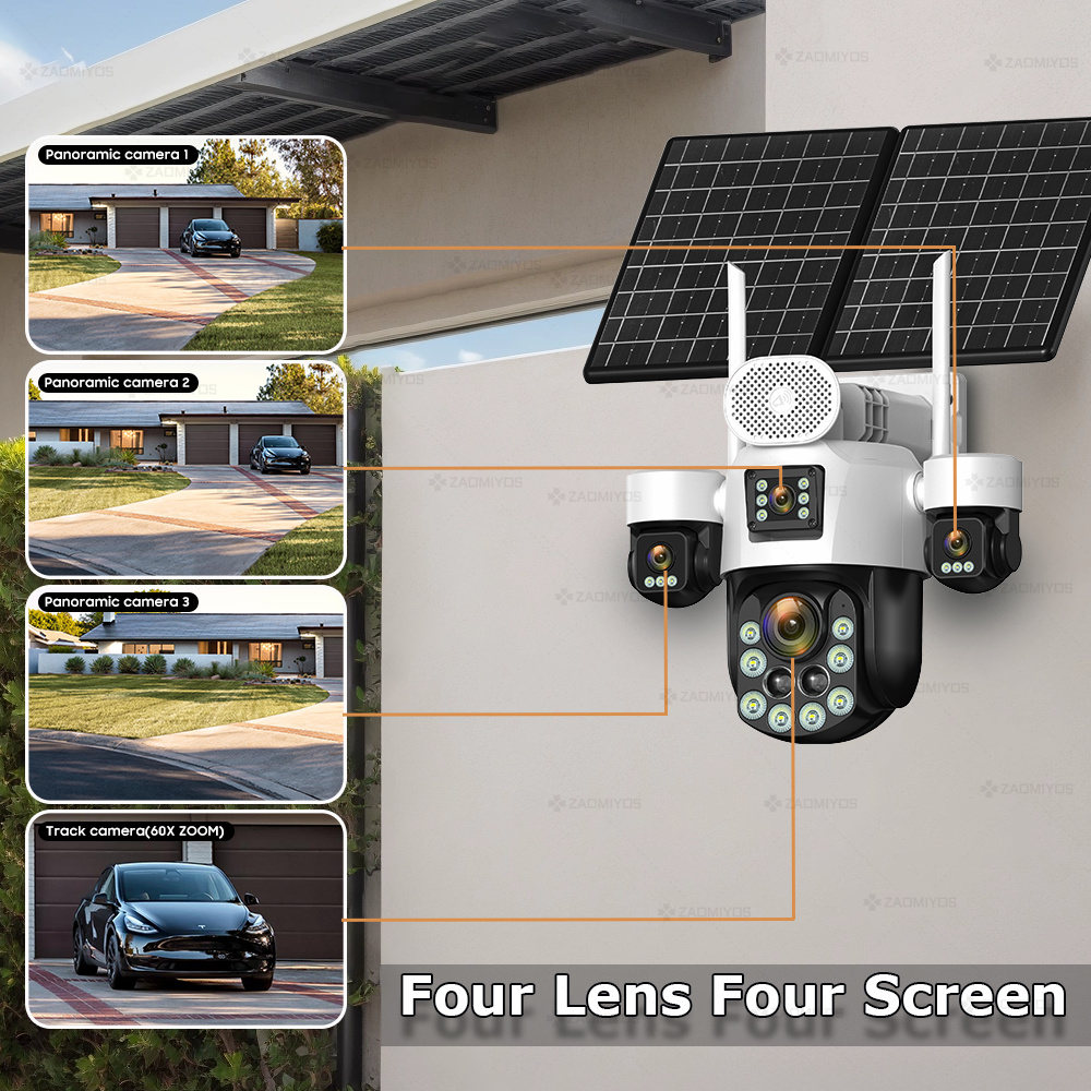 4 Lens Outdoor 360° Surveillan – обзор и цена Home Security Guard