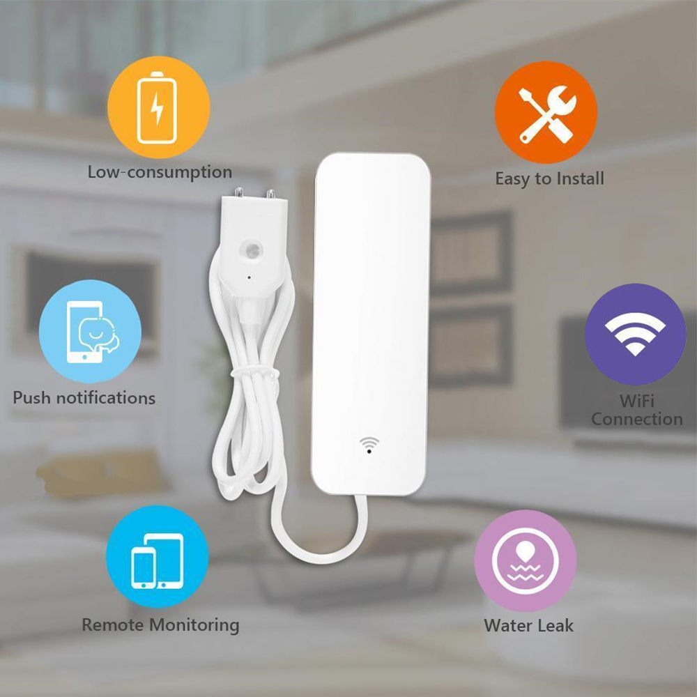 Tuya WiFi Water Leak Sensor, W – обзор и цена Home Security Devices