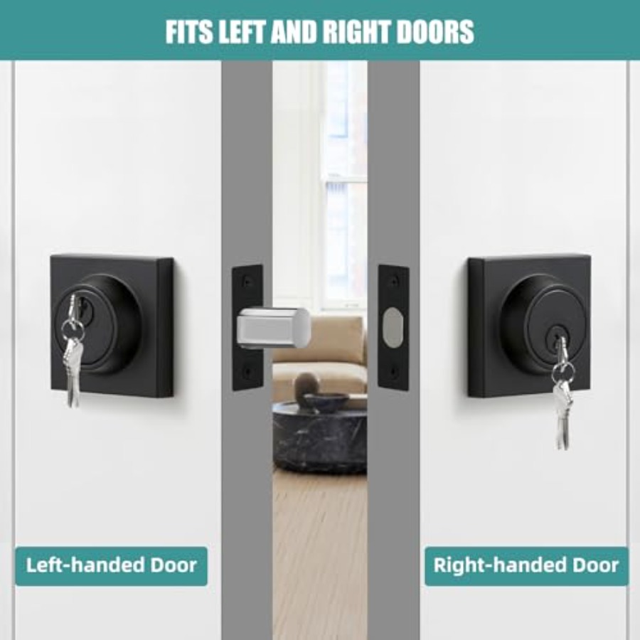Matte Black Square Single Cyli – обзор и цена Home Security Locks For Doors