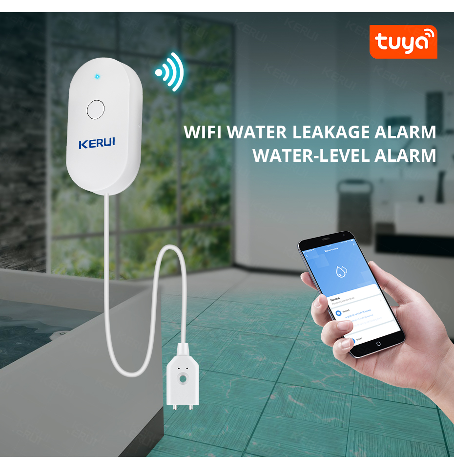 KERUI Smart  WiFi Water Sensor – обзор и цена Home Security Devices