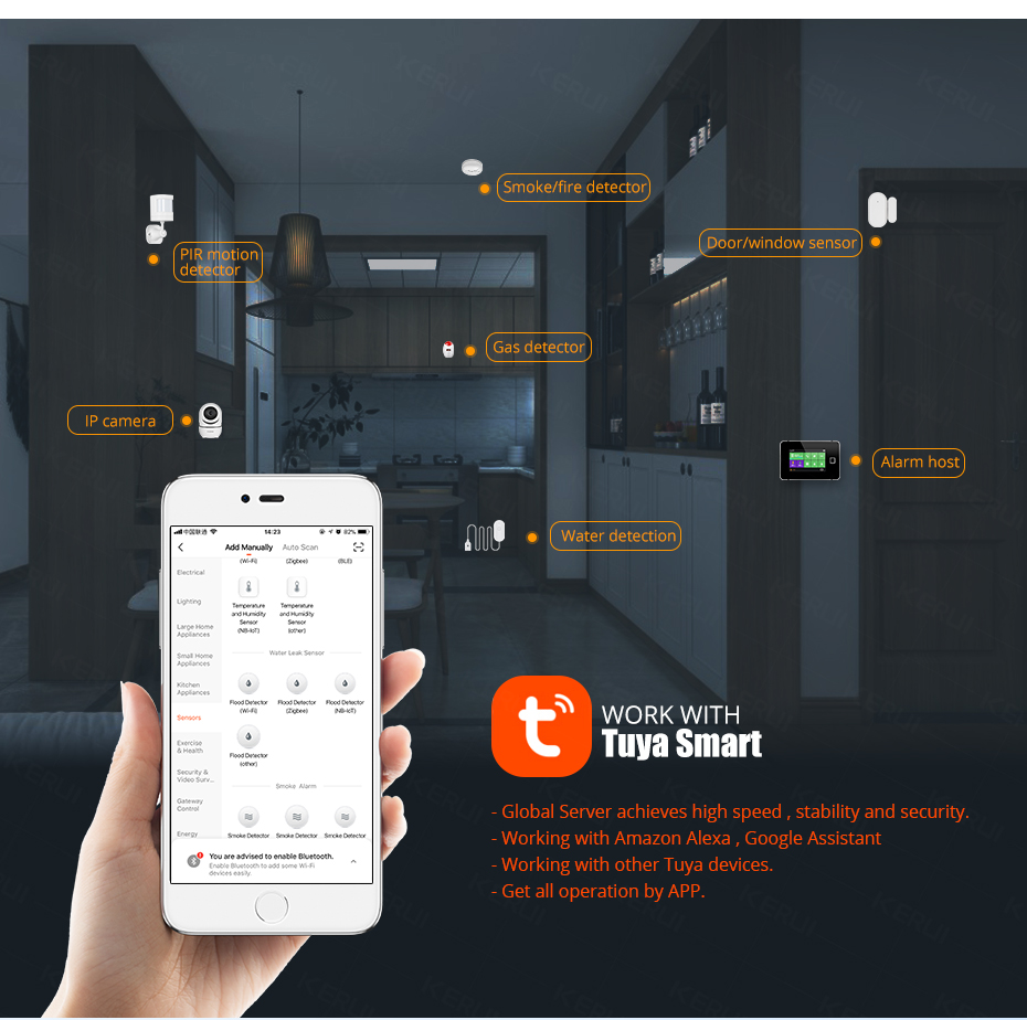 KERUI Smart  WiFi Water Sensor – обзор и цена Home Security Devices