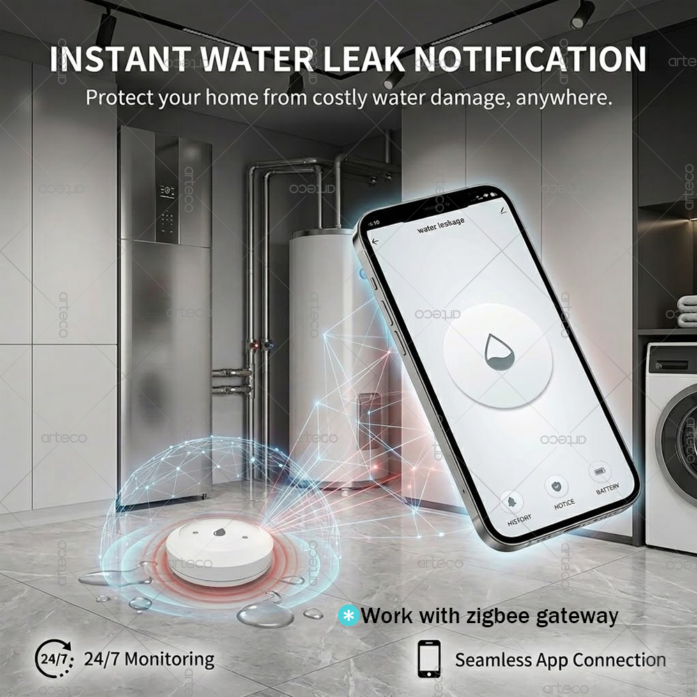 Zigbee Water Leak Sensor Smart – обзор и цена Home Security And Monitoring