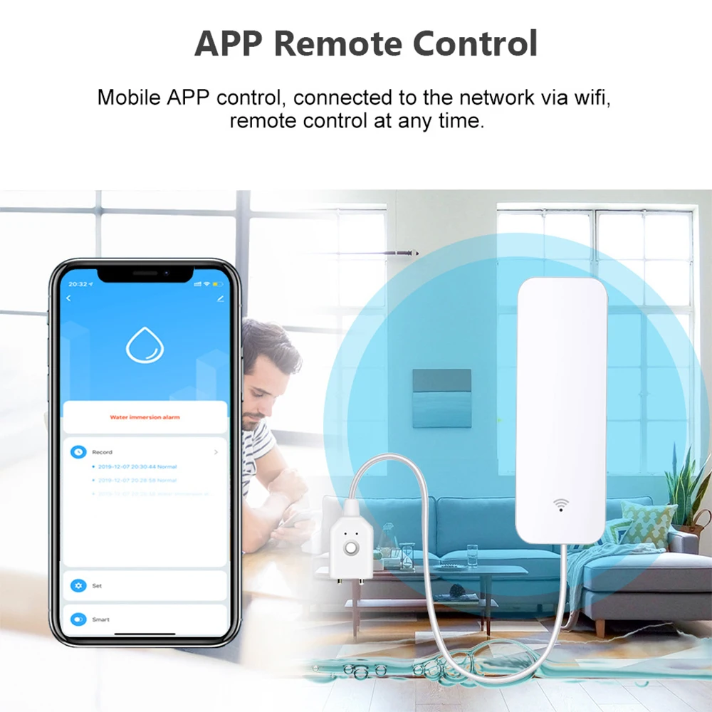 Tuya WiFi Zigbee Water Sensor  – обзор и цена Home Security Devices