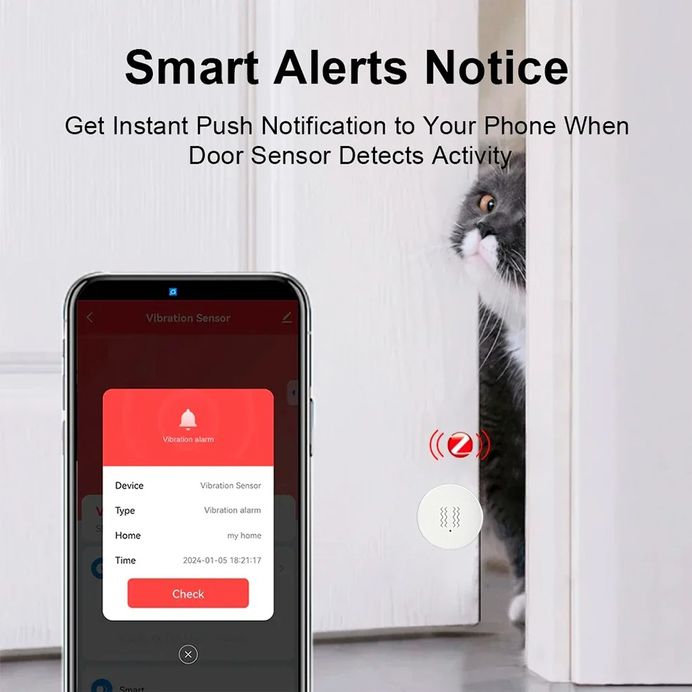 Tuya ZigBee Smart Vibration &  – обзор и цена Home Security Devices
