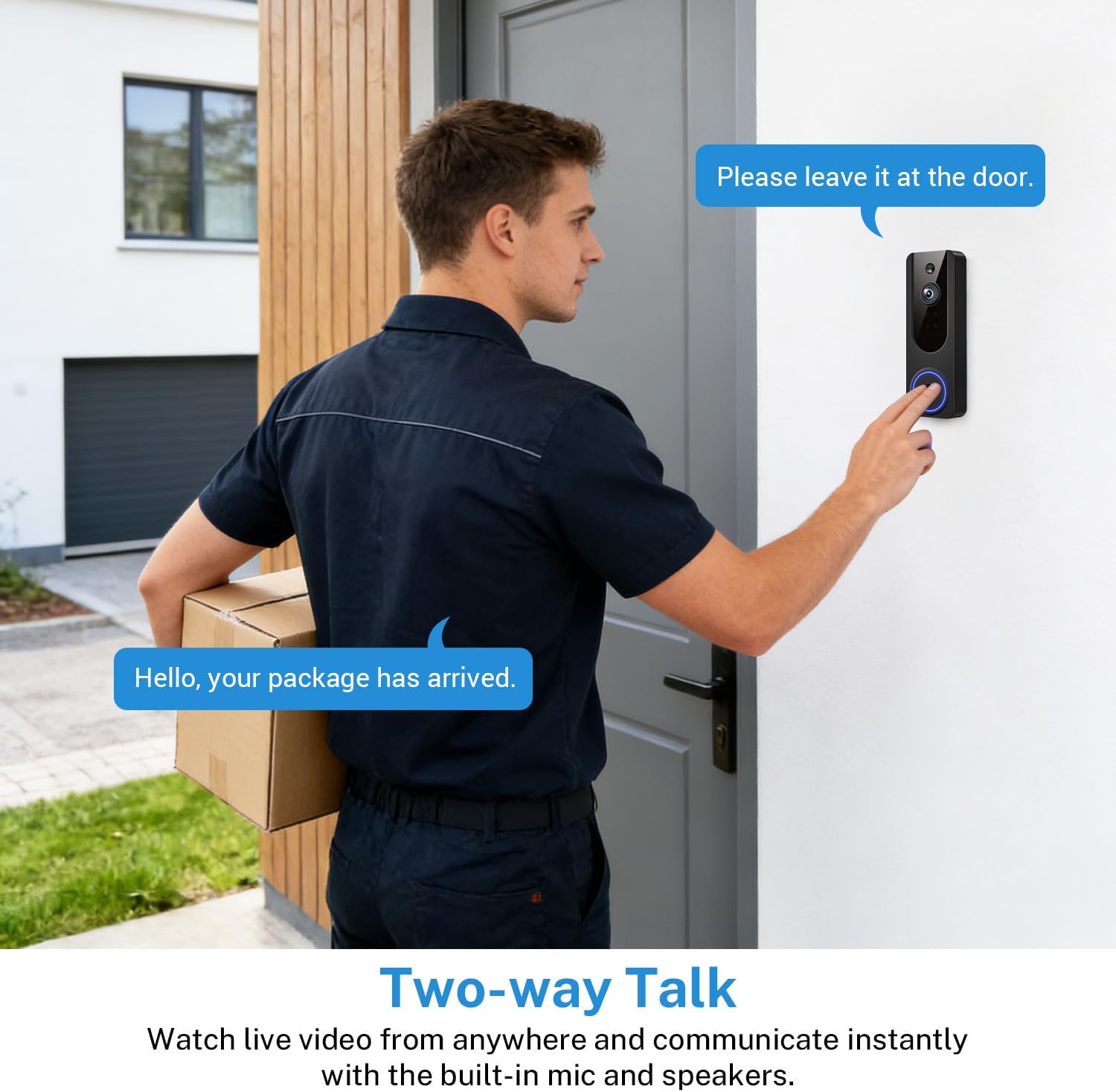 1080P Wireless Wi-Fi Doorbell  – обзор и цена Home Security Images
