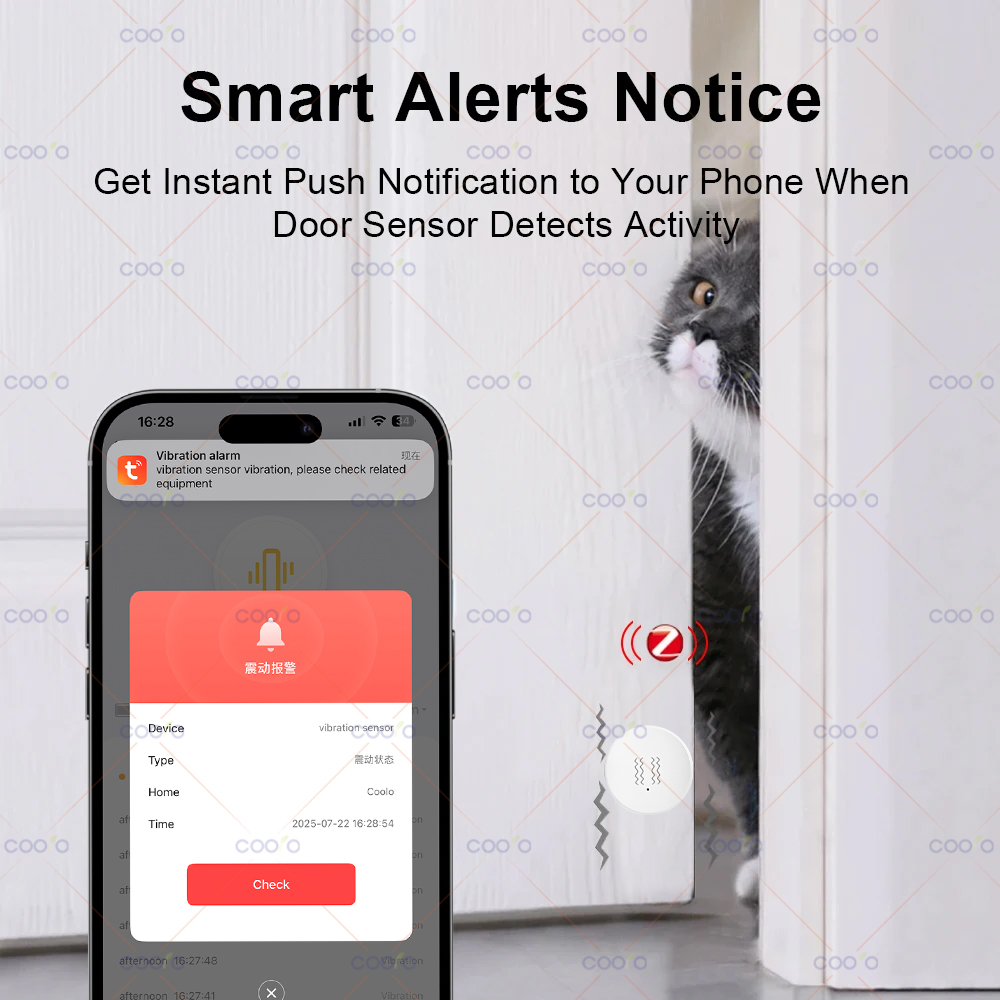 ZigBee Tuya Smart Vibration Se – обзор и цена Home Security And Monitoring