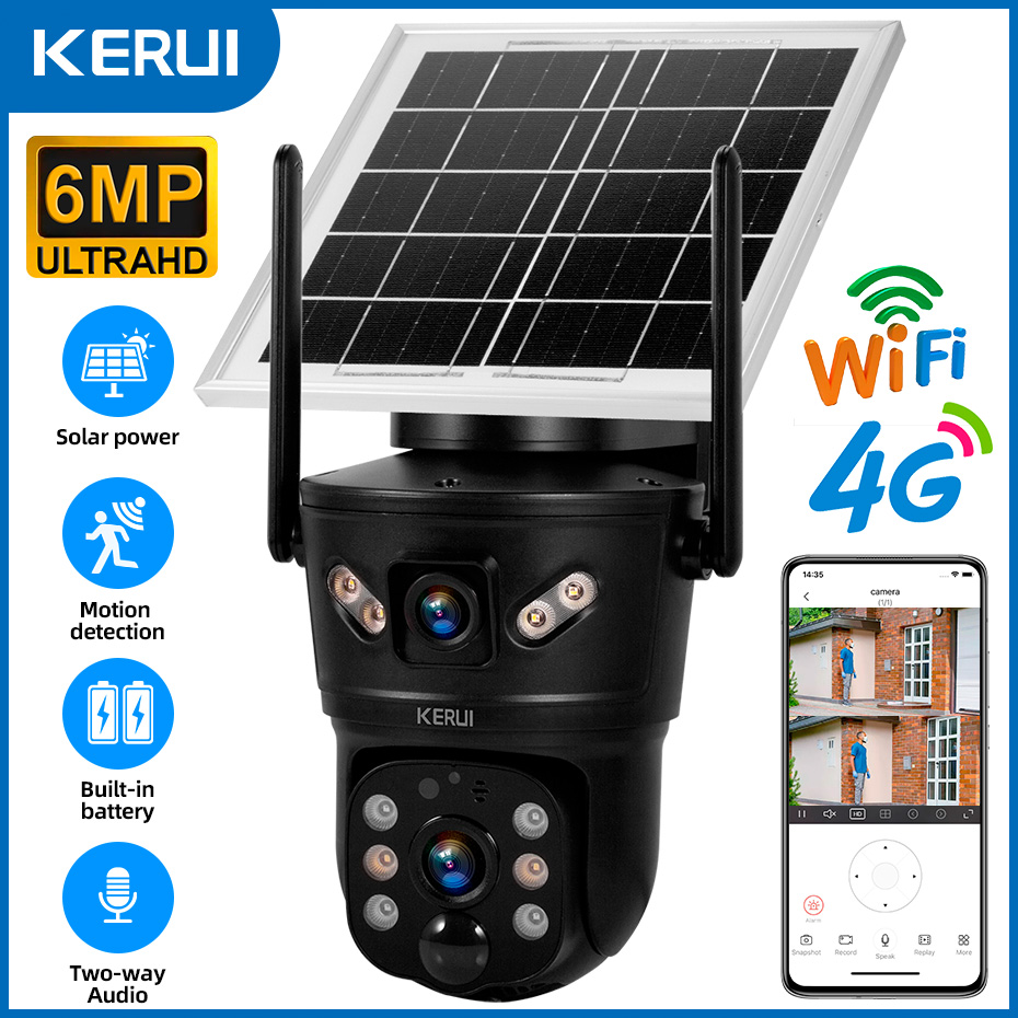 KERUI Outdoor 6MP Solar Camera – обзор и цена Home Security Group