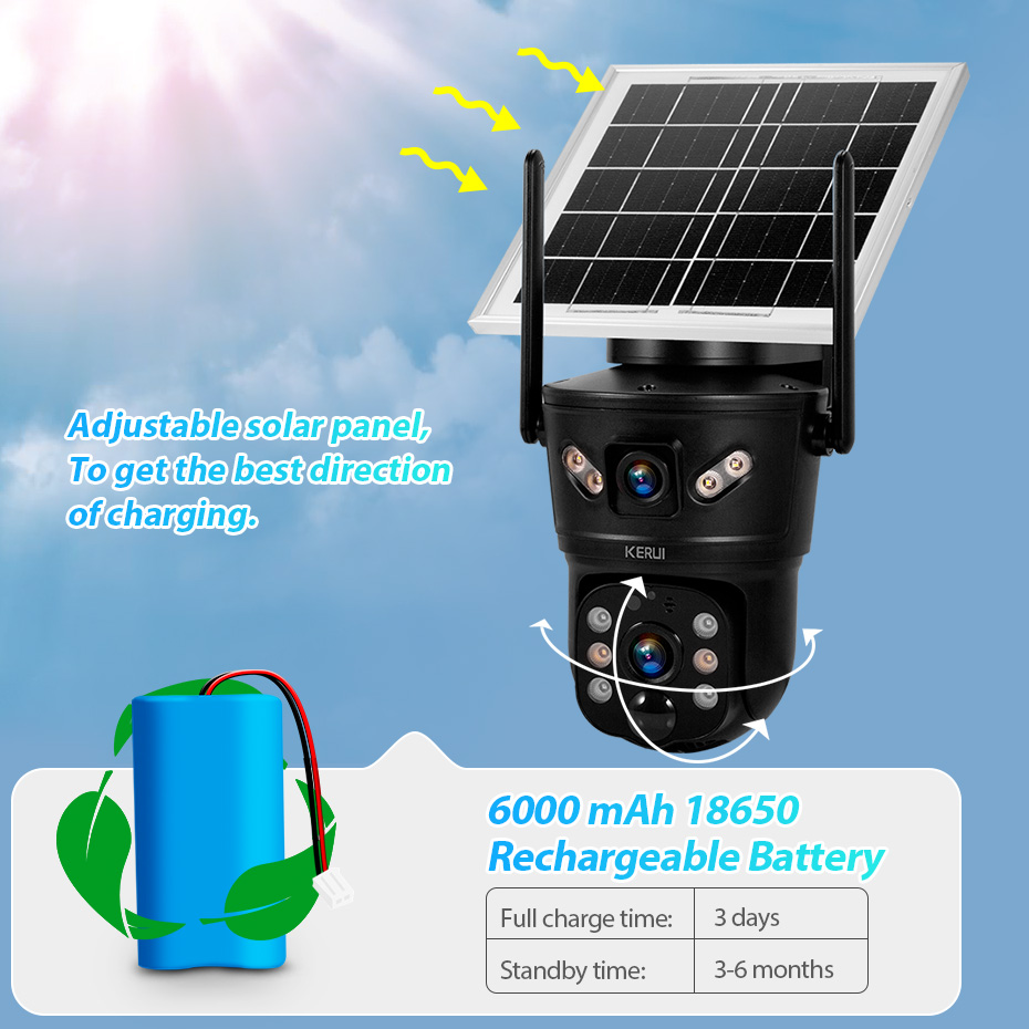 KERUI Outdoor 6MP Solar Camera – обзор и цена Home Security Group
