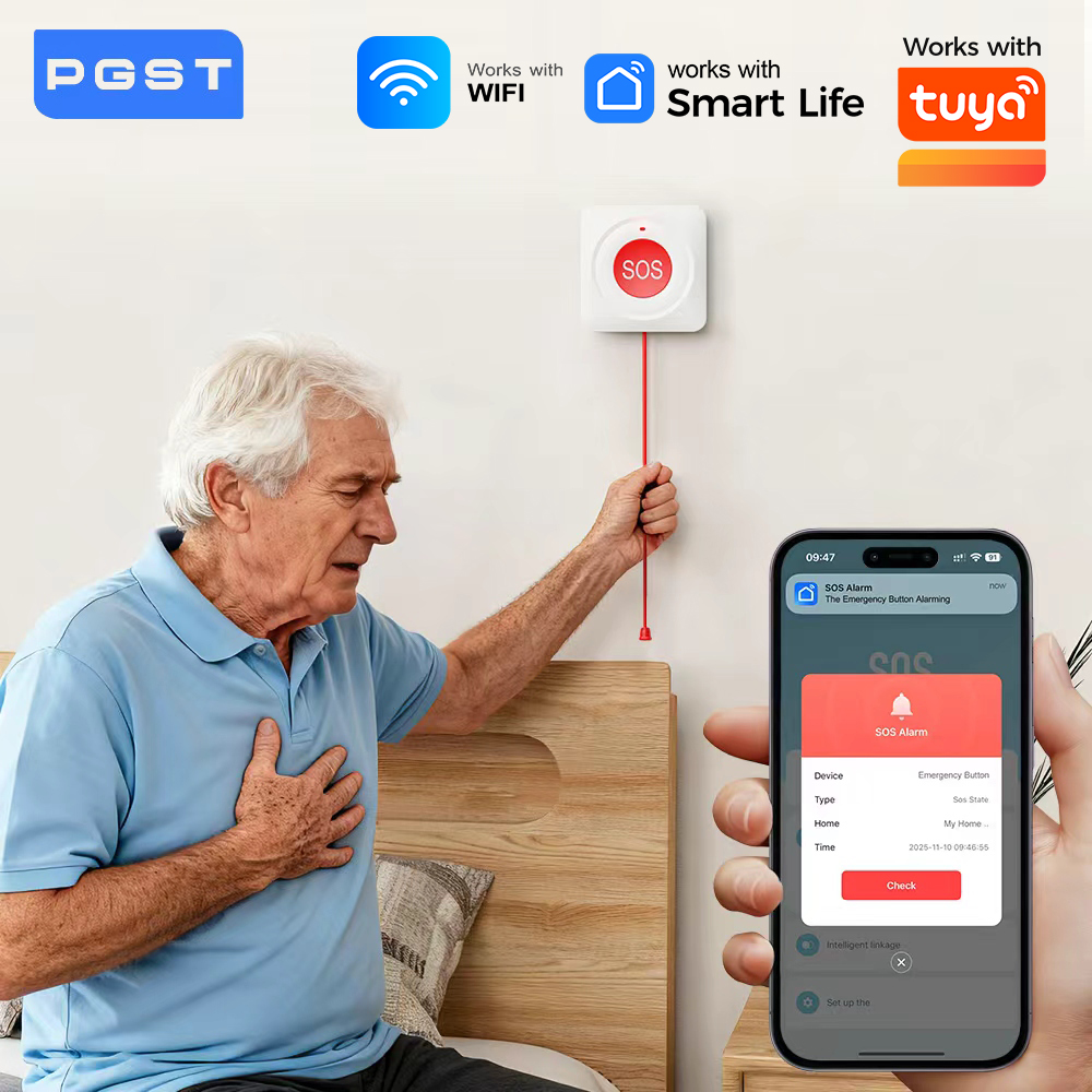 WIFI Zigbee Buttontons SOS Pus – обзор и цена Home Security Guard