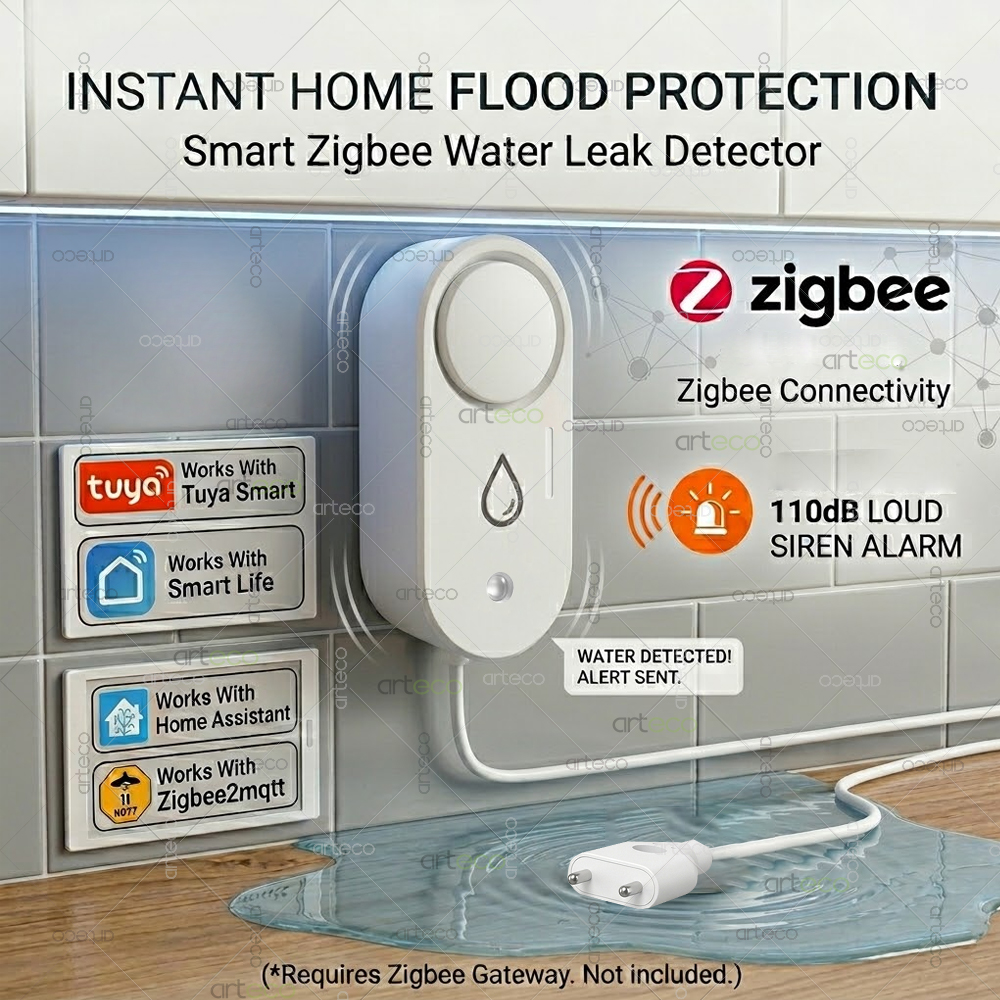 Zigbee Water Leak Detector Sma – обзор и цена Home Security Devices