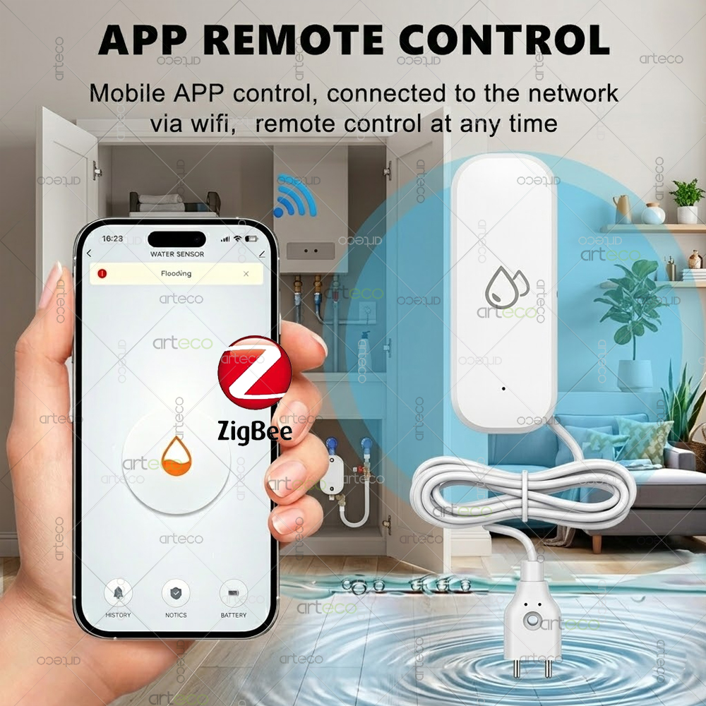 Zigbee Water Leak Detector Sma – обзор и цена Home Security Devices