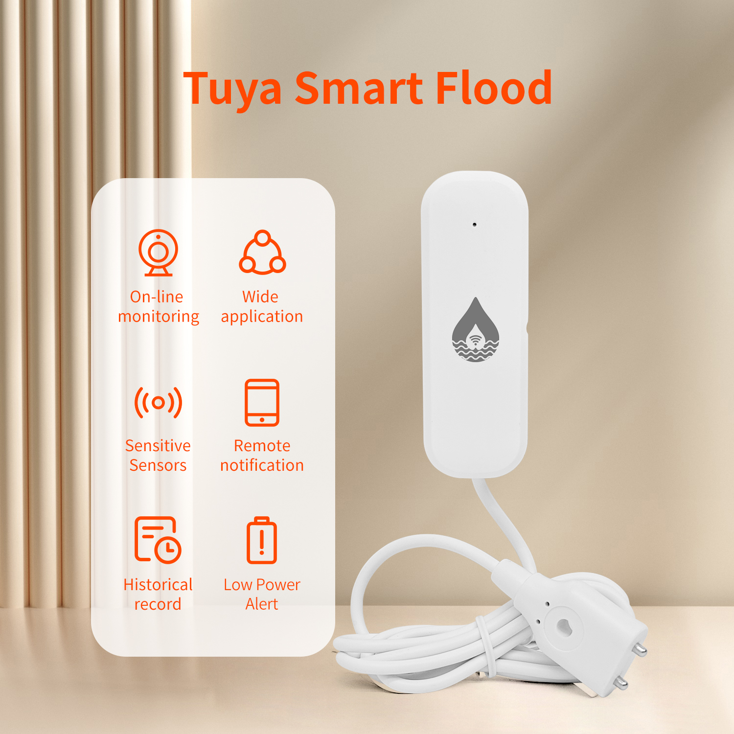 YFK Tuya WiFi Water Leakage Se – обзор и цена Home Security Devices