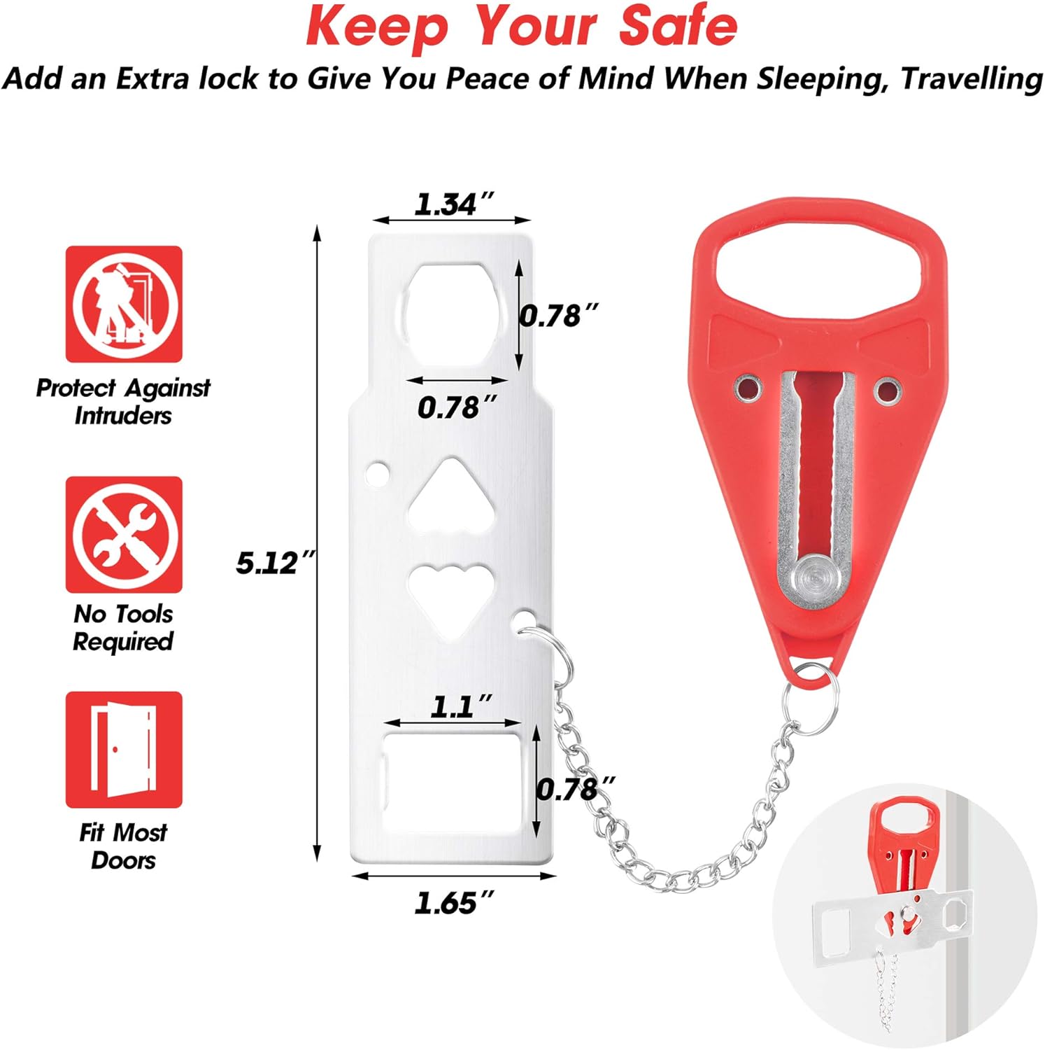 Portable Door Lock for Home Se – обзор и цена Home Security Images
