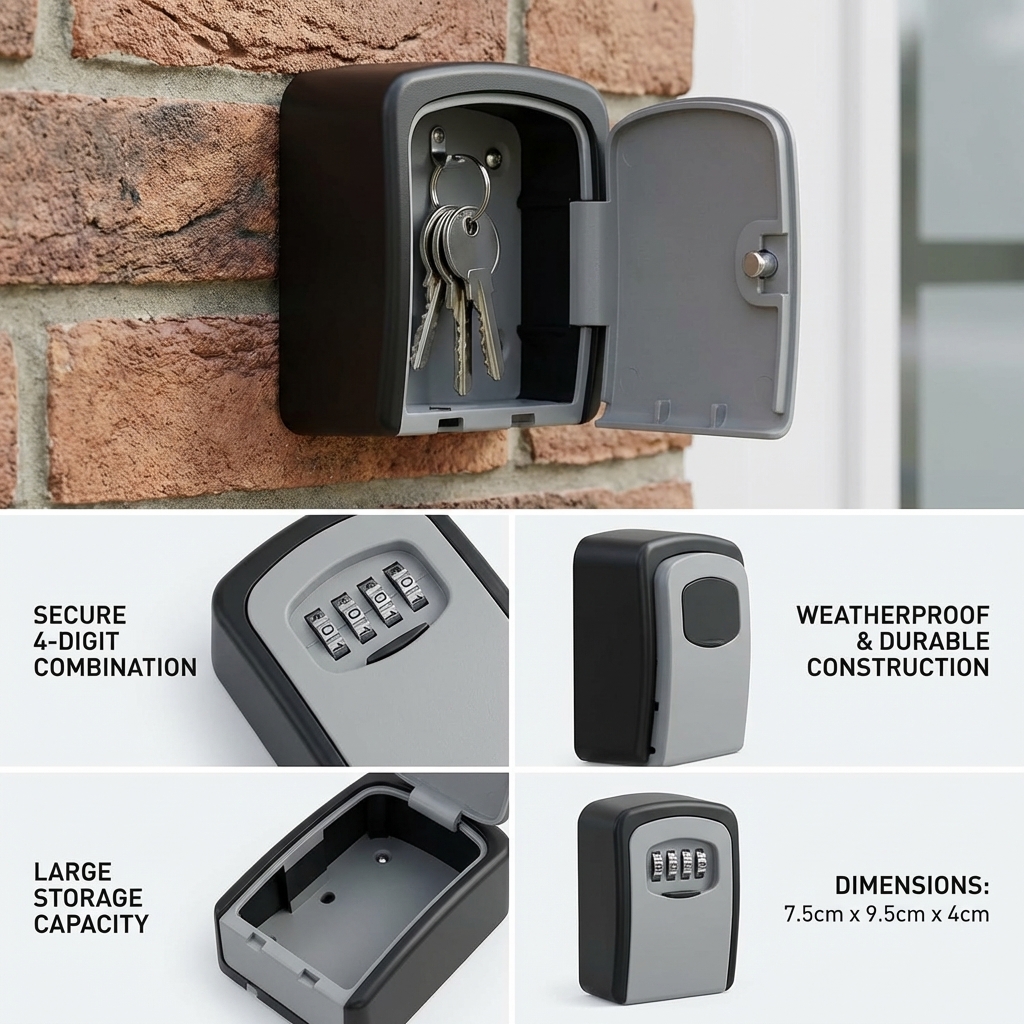 Wall Mount Key Lock Box with 4 – обзор и цена Home Security Group
