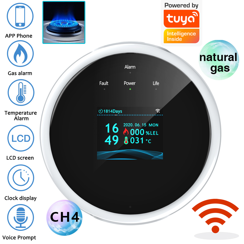 2.4G WiFi Gas Alarm Sensor Com – обзор и цена Home Security And Monitoring