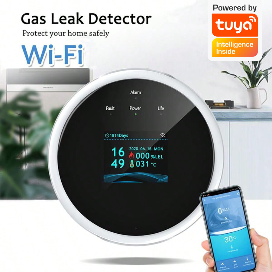2.4G WiFi Gas Alarm Sensor Com – обзор и цена Home Security And Monitoring