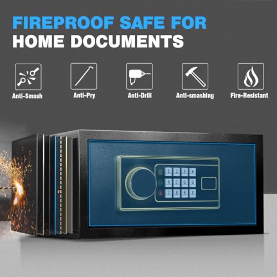 1.2 Cu Ft Fireproof Safe Box f – обзор и цена Home Security Lock System