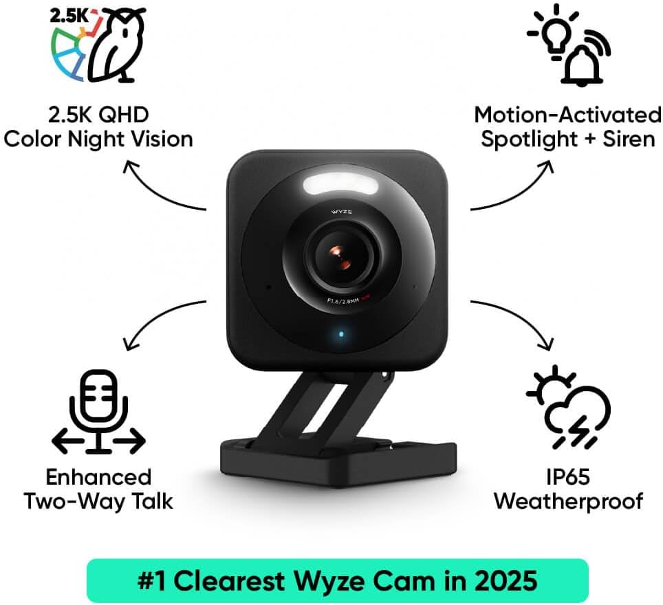 2.5K AI Security Camera, Indoo – обзор и цена Home Security Cameras No Subscription