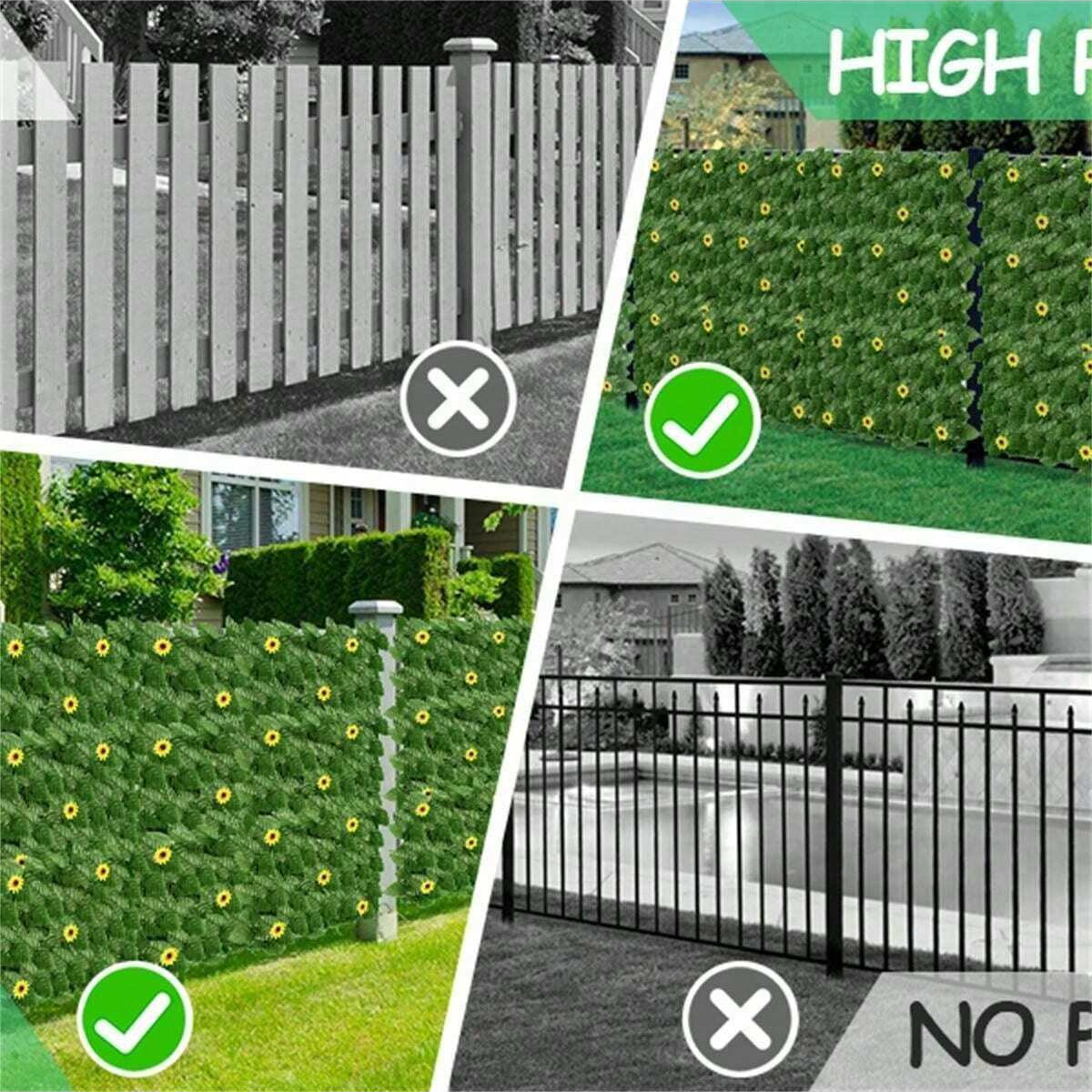 Green Artificial Ivy Privacy F – обзор и цена Home Security Fence