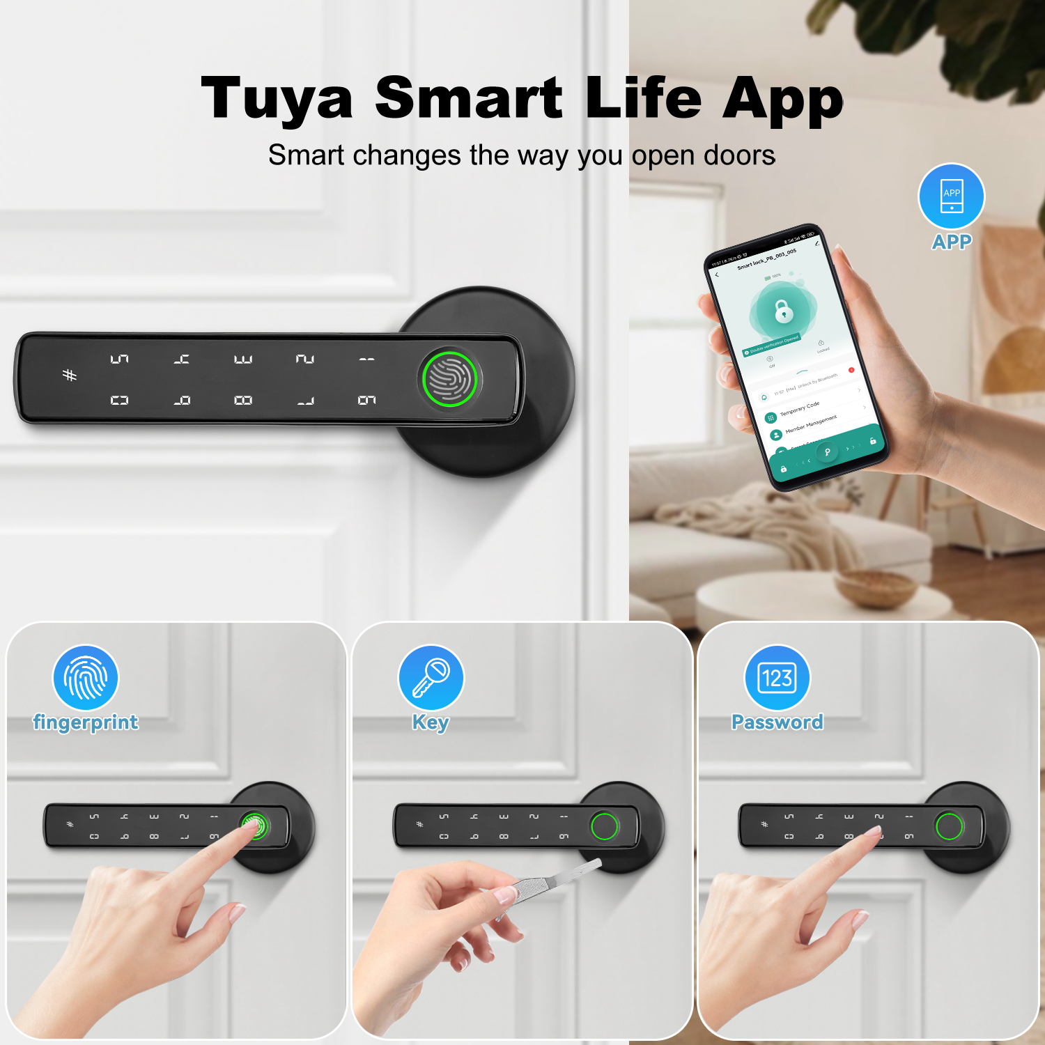 Tuya Bluetooth Fingerprint Ele – обзор и цена Home Security Lock System